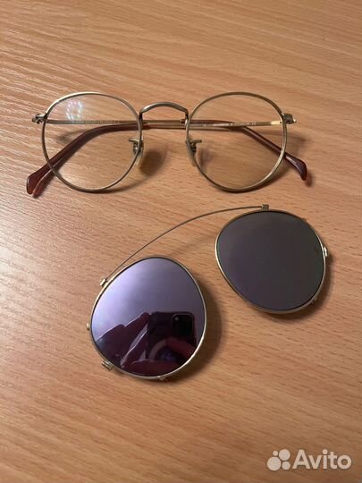 Очки винтажные Ray Ban с клипоном