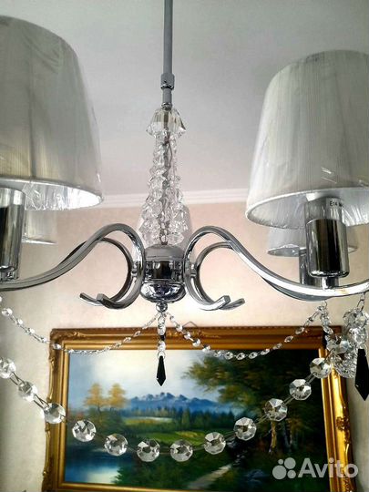 Люстра потолочная хрустальная новая/Р.D0288/5