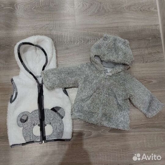 Кофта на молнии с безрукавкой