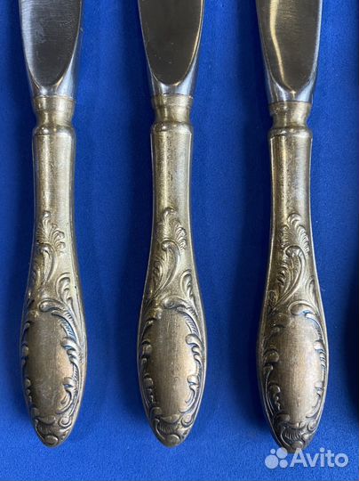 Набор столовых ножей мельхиор СССР