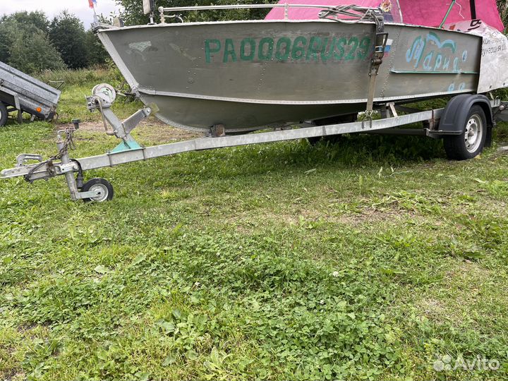 Лодка Казанка с прицепом