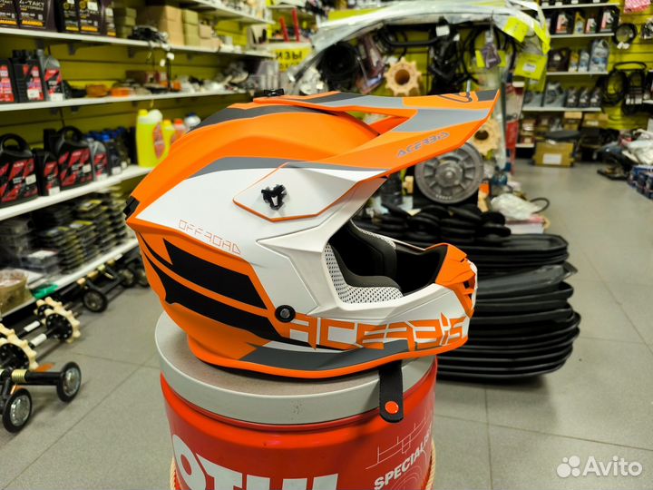 Шлем Acerbis Linear Orange/White Р-Р: S