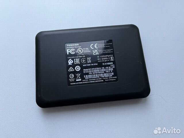 Внешний жёсткий диск 1TB Toshiba объявление продам