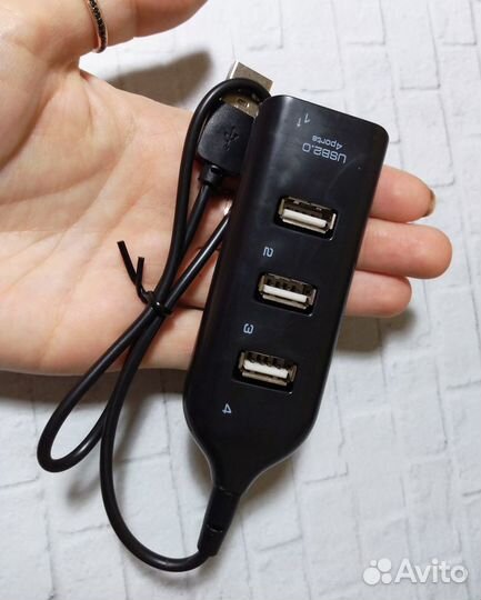 Мини USB hap 2,0 4-портовый разветвитель для пк