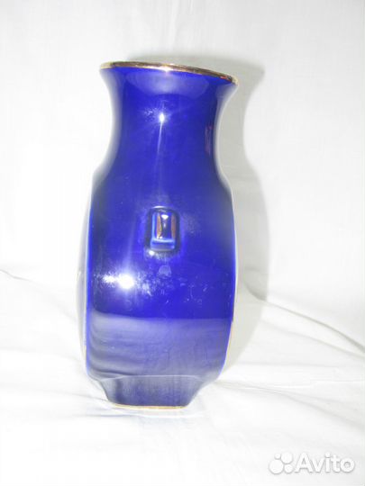 Ваза. Кобальт. Гжель. СССР