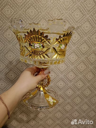 Ваза конфетница богемия