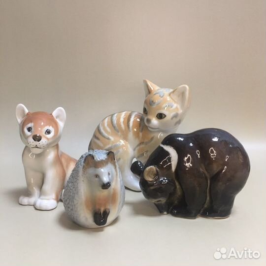 Фарфоровые статуэтки лфз животные