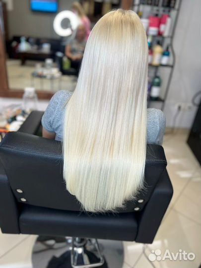 Волосы для наращивания 50 см блонд