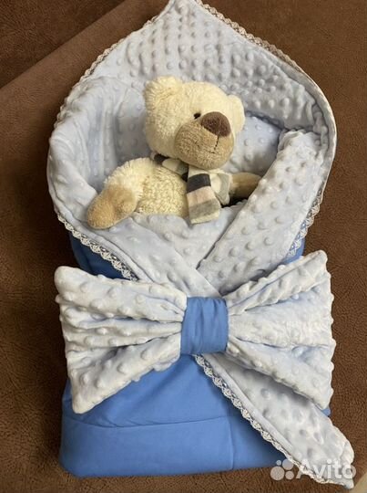 Конверт на выписку для мальчика осень-весна