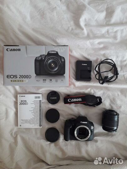 Зеркальный фотоаппарат canon eos 2000d
