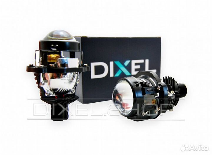 Bi-Led линзы Dixel mini H18 1.8 дюйма 5000k (2шт.)