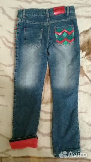 Утепленные джинсы