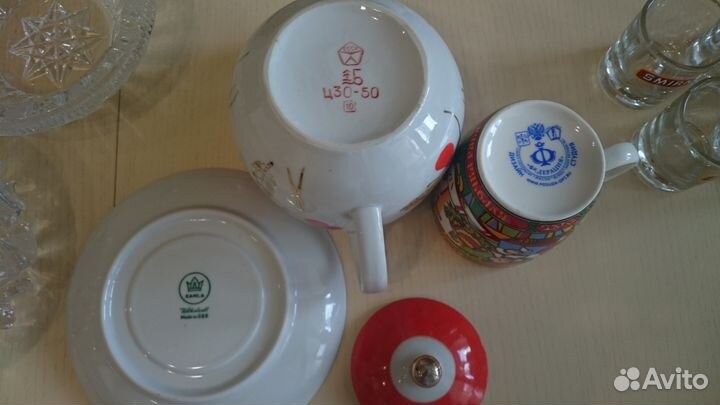 Посуда гдр, СССР, Богемия, винтаж