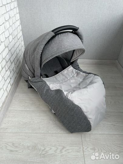 Коляска детская 3 в 1 verdi zipy серая