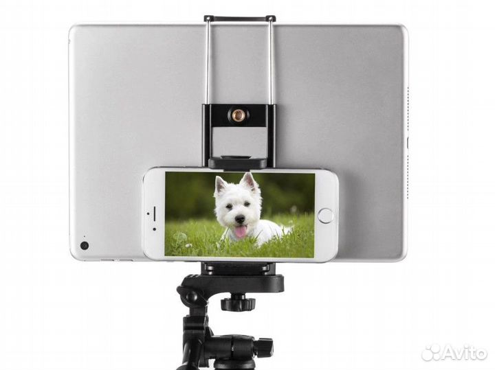 Крепление телефона на штатив и монопод Двойное