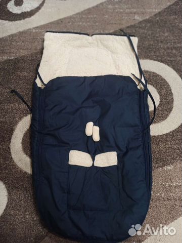 Конверт зимний на овчине в коляску, санки