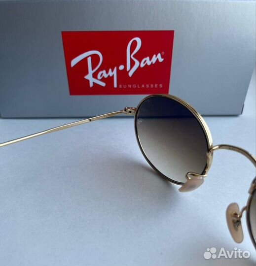 Очки Ray Ban Oval коричневые