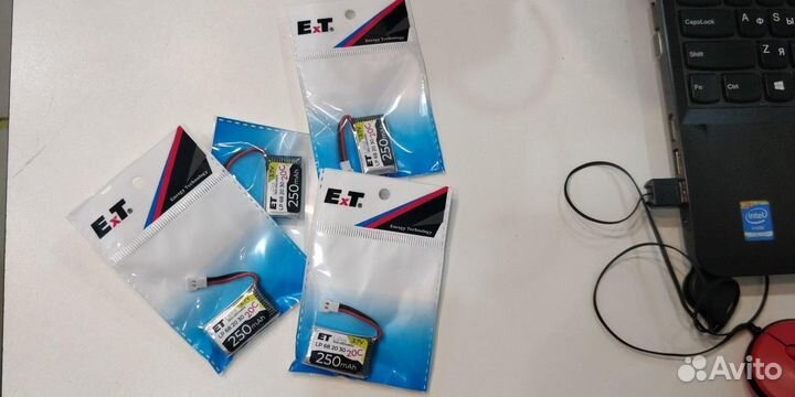 Аккумулятор ET LP682030-20CM 3.7В, 250мАч, Li-Pol