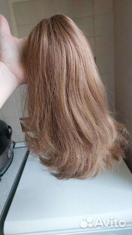 Хвост шиньон накладной золотисто-русый 33 см