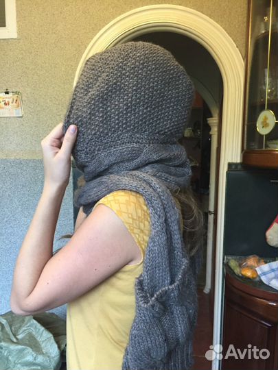 Шапка - шарф и шапка женские. Снуды. Зима