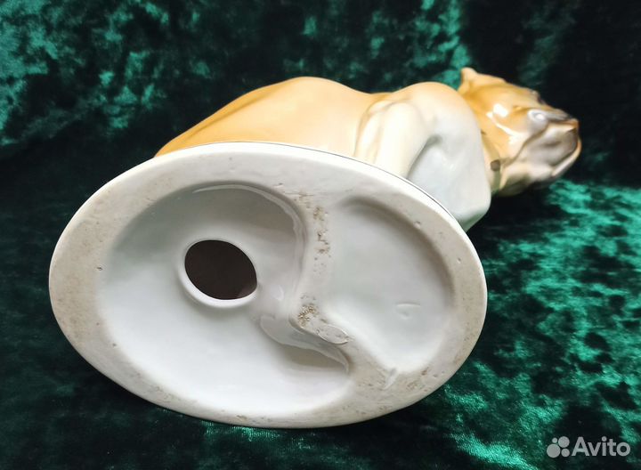 Из СССР статуэтка Собака Боксер лфз