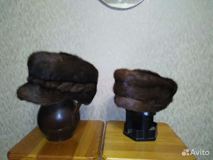 Шапка норковая женская бу