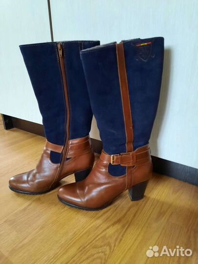 Зимние женские сапоги 38 натуральная кожа