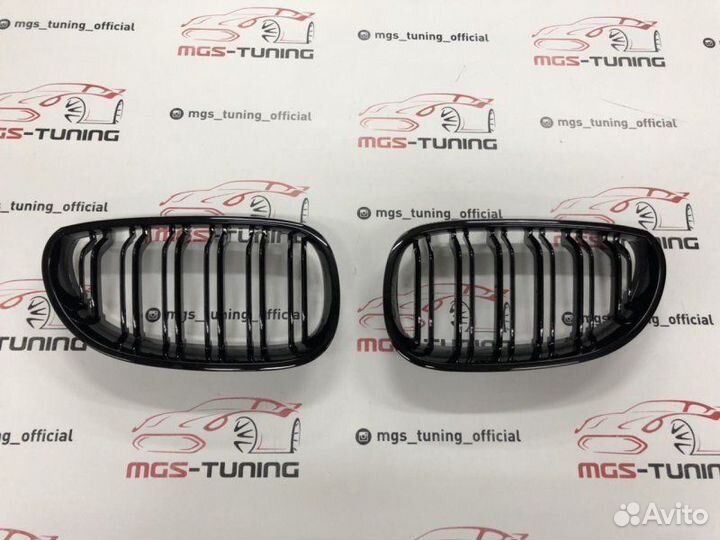 Ноздри BMW 5 серии е60 в стиле М5 черный глянец