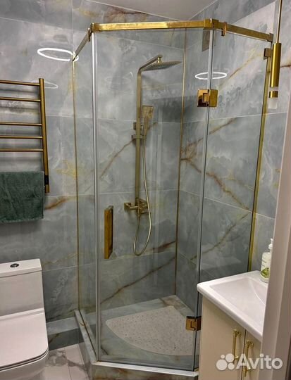 Душевой уголок, дверь в нишу, перегородка