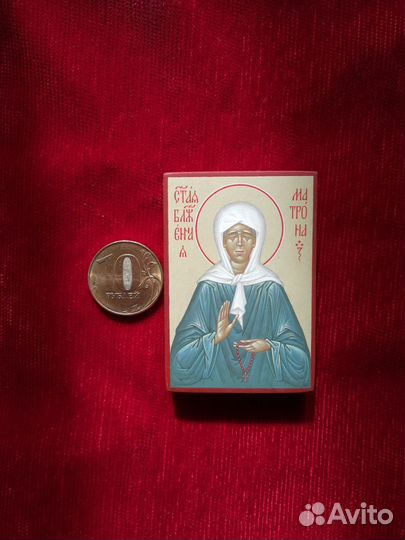 Матрона Московская 6х4 см