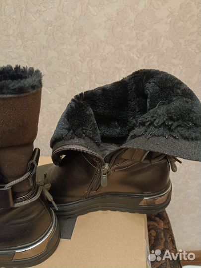 Сапожки р34 на меху стелька 21см как новые