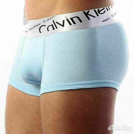 Мужские трусы боксеры светло-голубые Calvin Klein