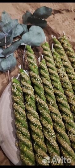 Свечи скрутки с травами