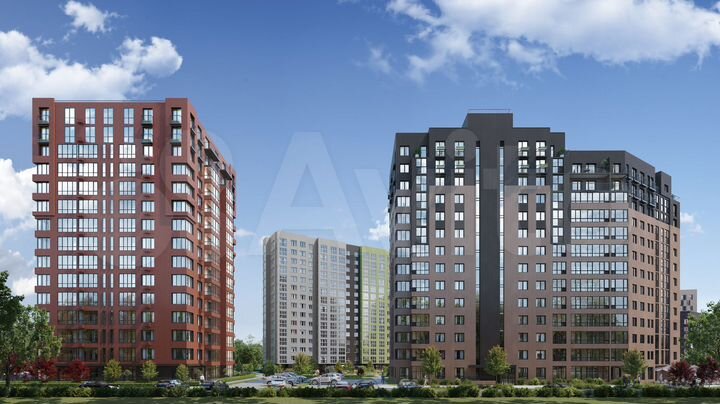 2-к. квартира, 56,6 м², 14/15 эт.