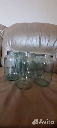 Банки стеклянные 0,75 л, 0,5 литра, 3 литра в отл