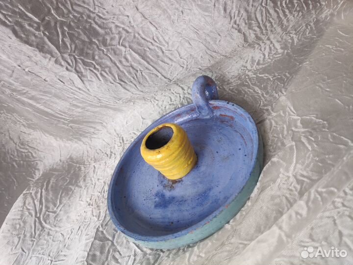 Подсвечник глиняный ручная работа