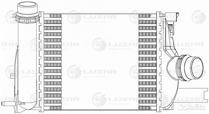 Радиатор интеркулера Renault Duster (10) 1.5dCi