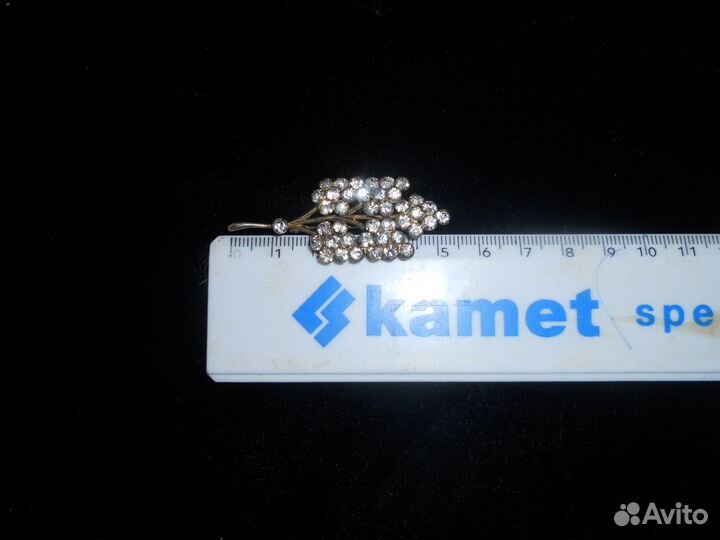 Винтажная брошь серебро 875