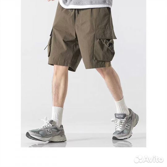Шорты Карго Широкие Хаки Зеленые y2k