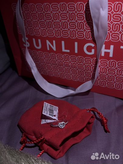 Кольцо санлайт серебро