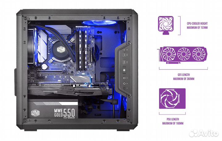 Cooler Master MasterBox Q300L Новый, гарантия