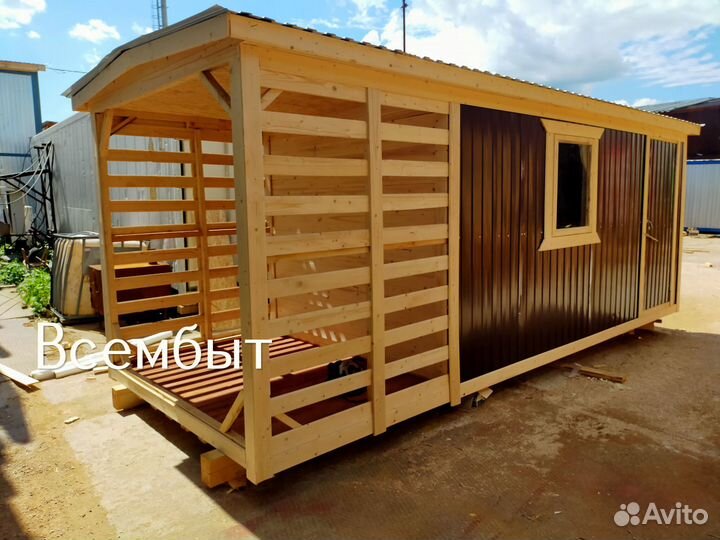 Строительная бытовка на участок в назначенное время