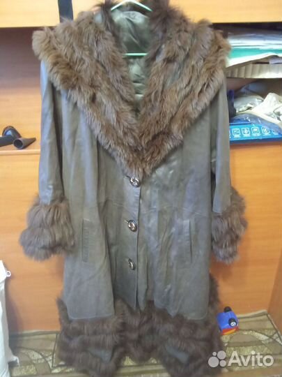 Шикарное кожаное пончо