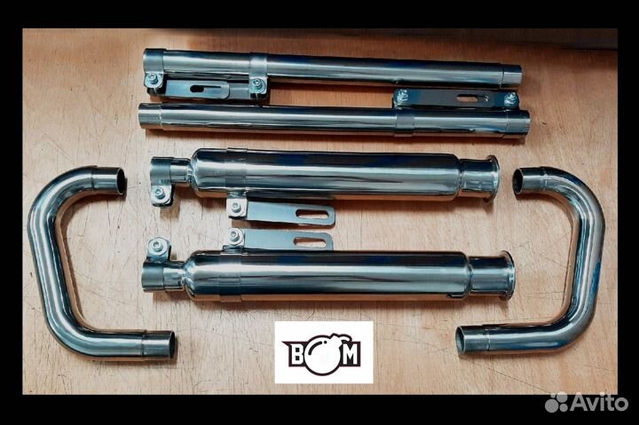 Комплект глушителей Урал/Днепр 