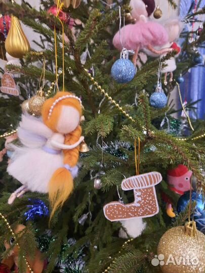 Валяная игрушка, ангел