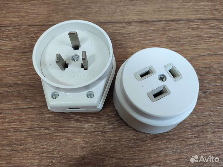 Вилка розетка до 250v