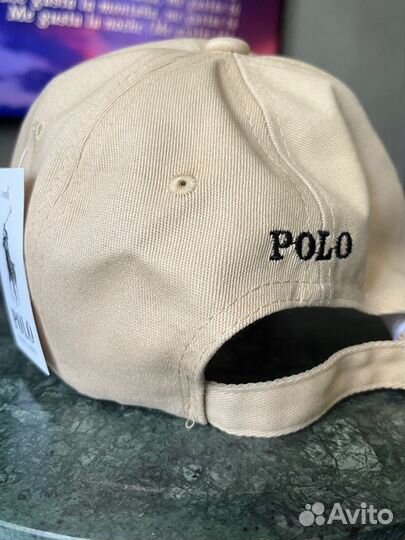 Кепка polo ralph lauren бежевая