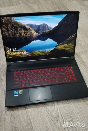 Игровой ноутбук msi katana 17