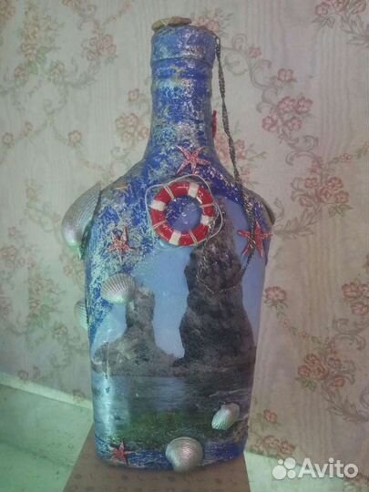 Подарки ручной работы - Бутылки интерьерные