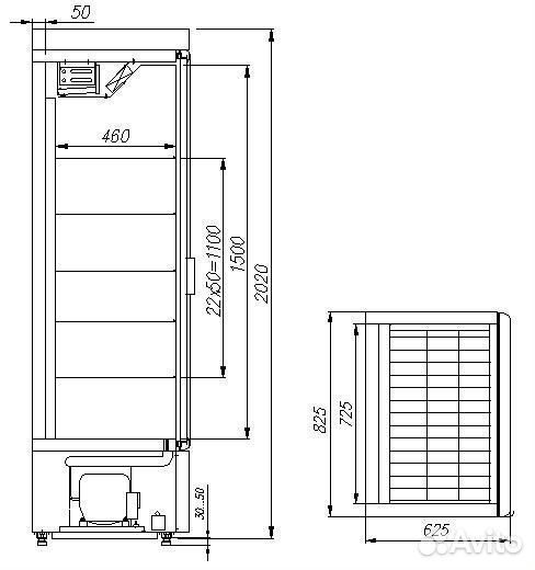 Шкаф для кондитерских изделий R560 Св Carboma AE65